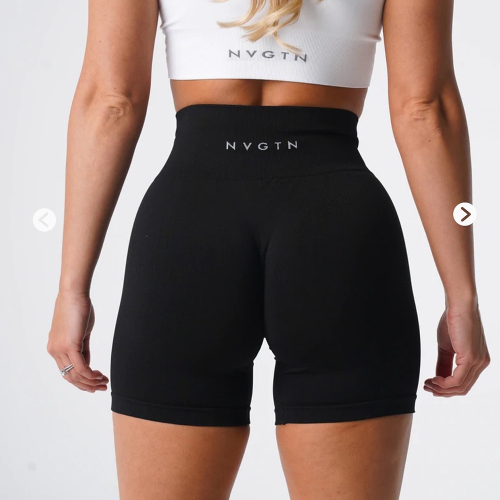 NVGTN black seamless shorts